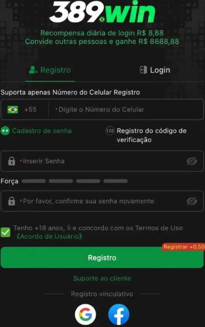 389Win Cadastro